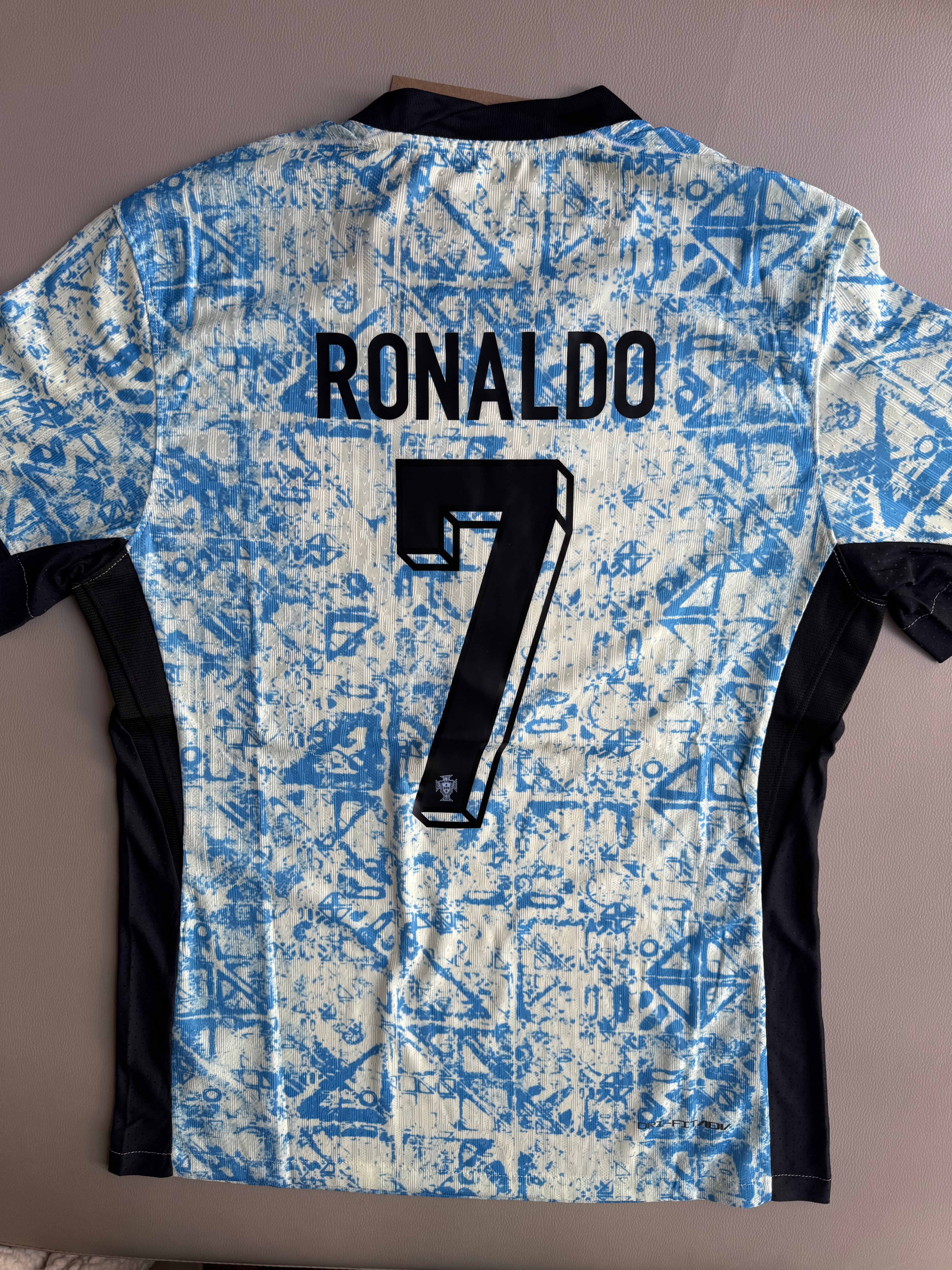 Ronaldo Portugal away player version jersey 2024