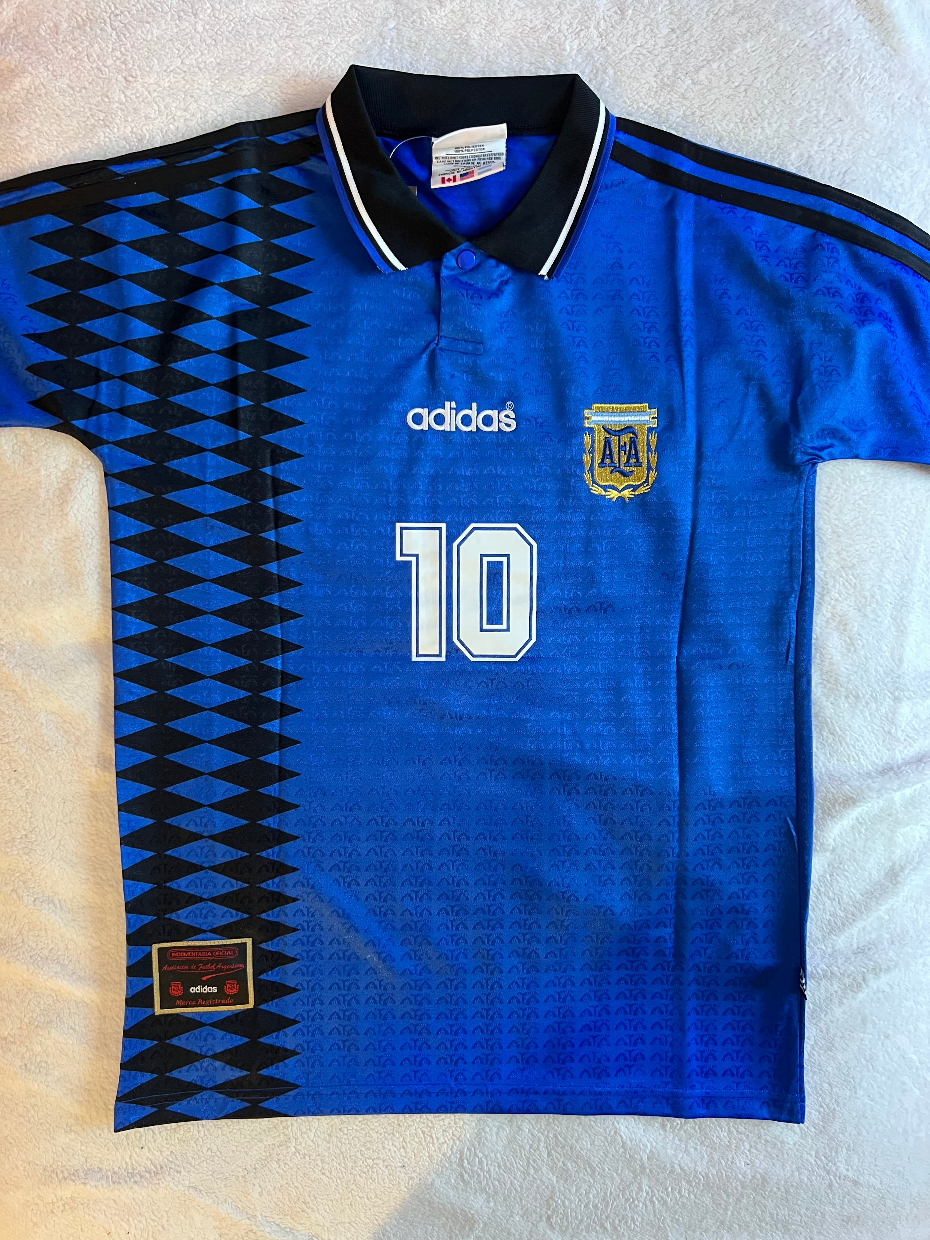 Maradona soccer jersey Argentina 1994 retro jersey