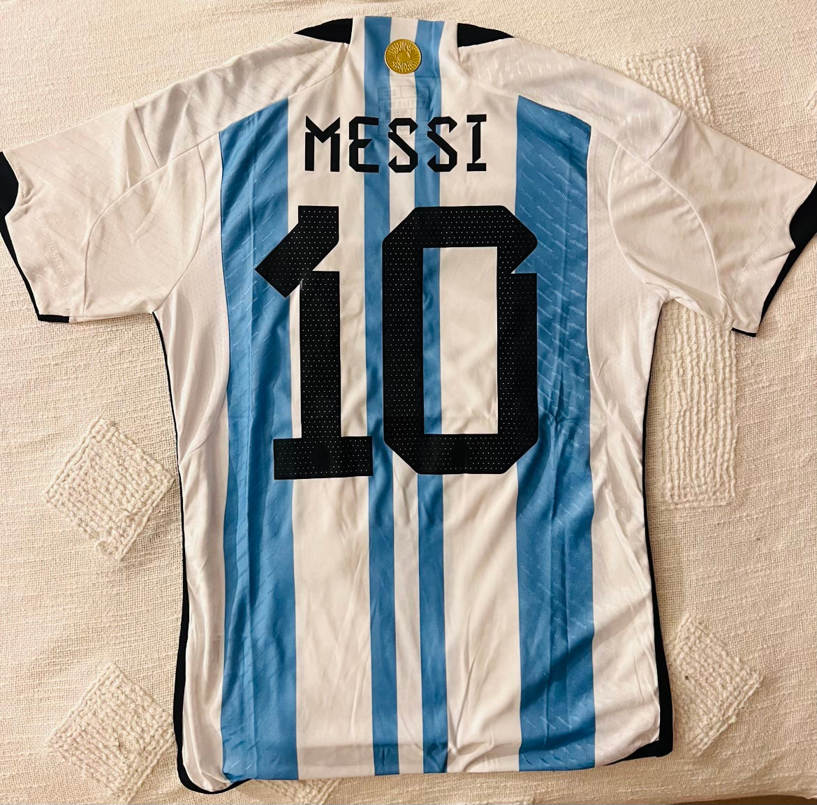 Messi jersey argetina 2022 3 stars