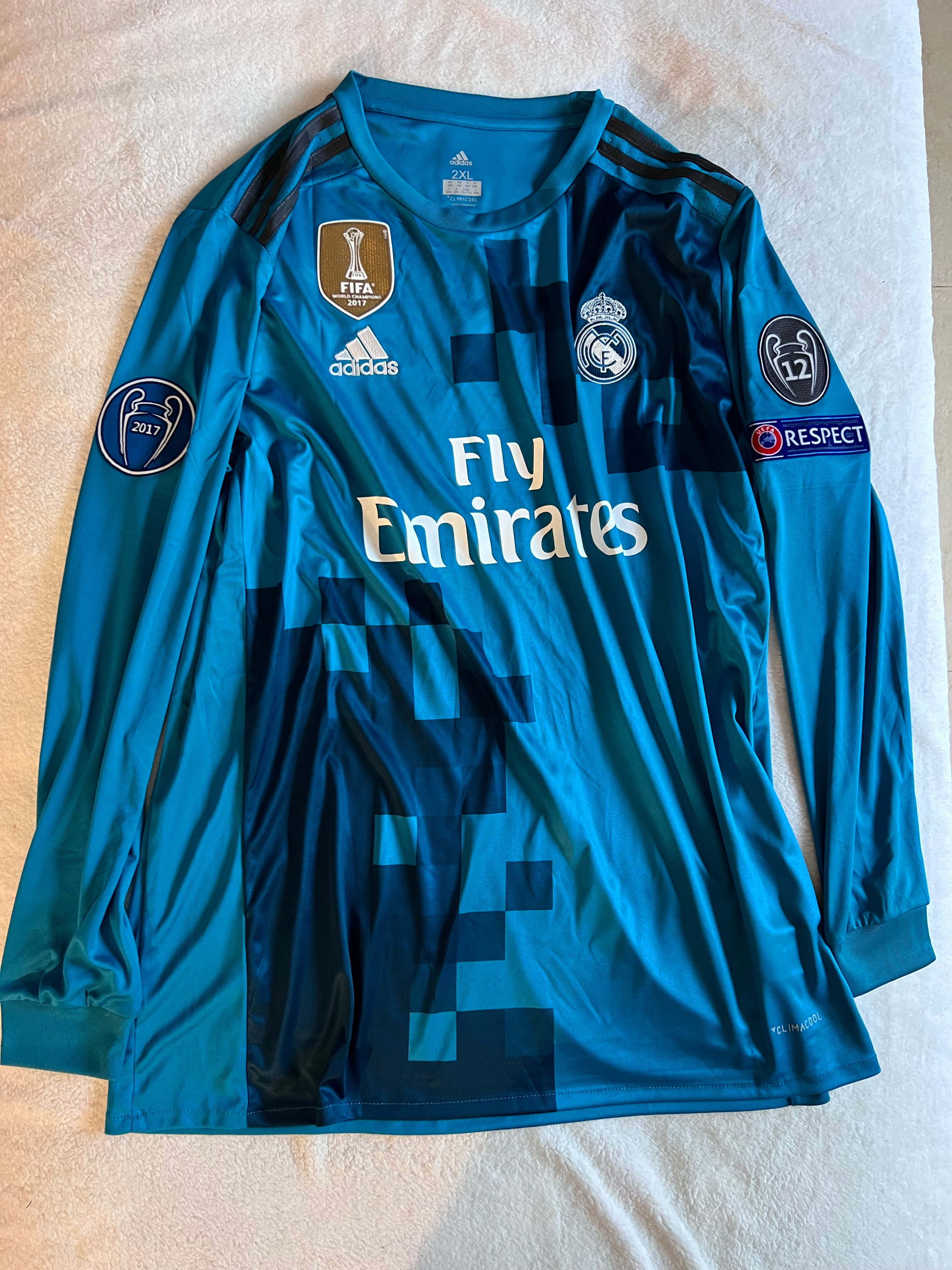 Ronaldo Real Madrid finals details 2017 long sleeve